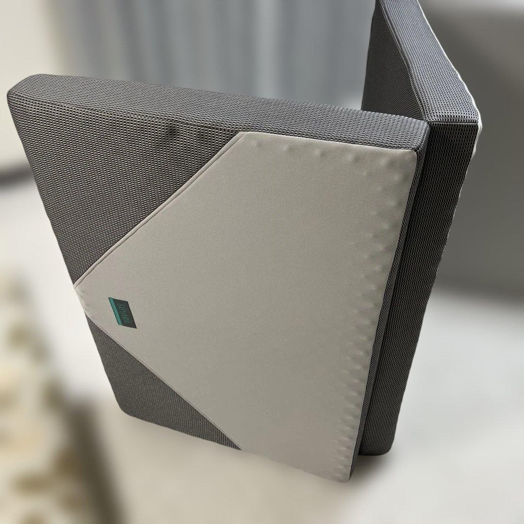 ［SUYARA］マットレス3つ折り（97×200×9　シルバー）