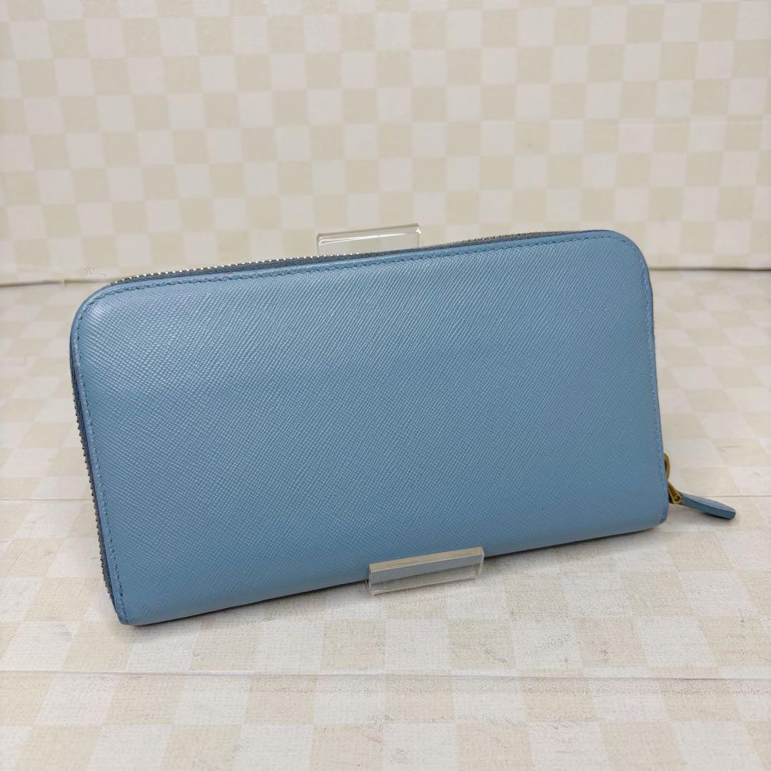 極美品　PRADA プラダ　長財布　ラウンドファスナー　M05
