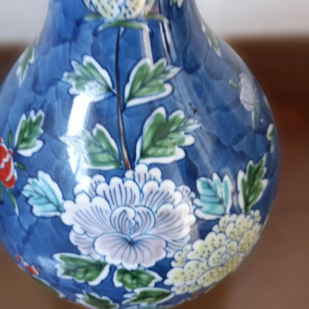 花柄　花瓶　村上玄輝？