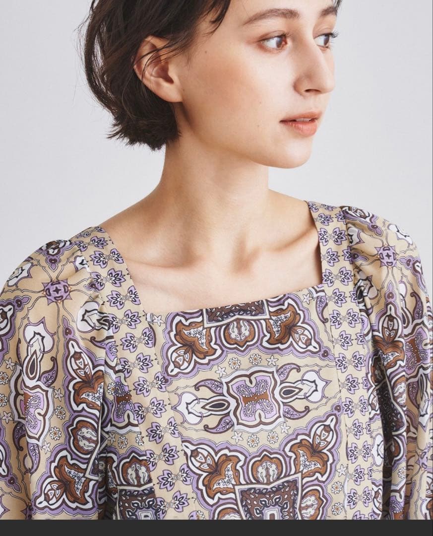 グレースコンチネンタル　モノグラムプリントワンピース