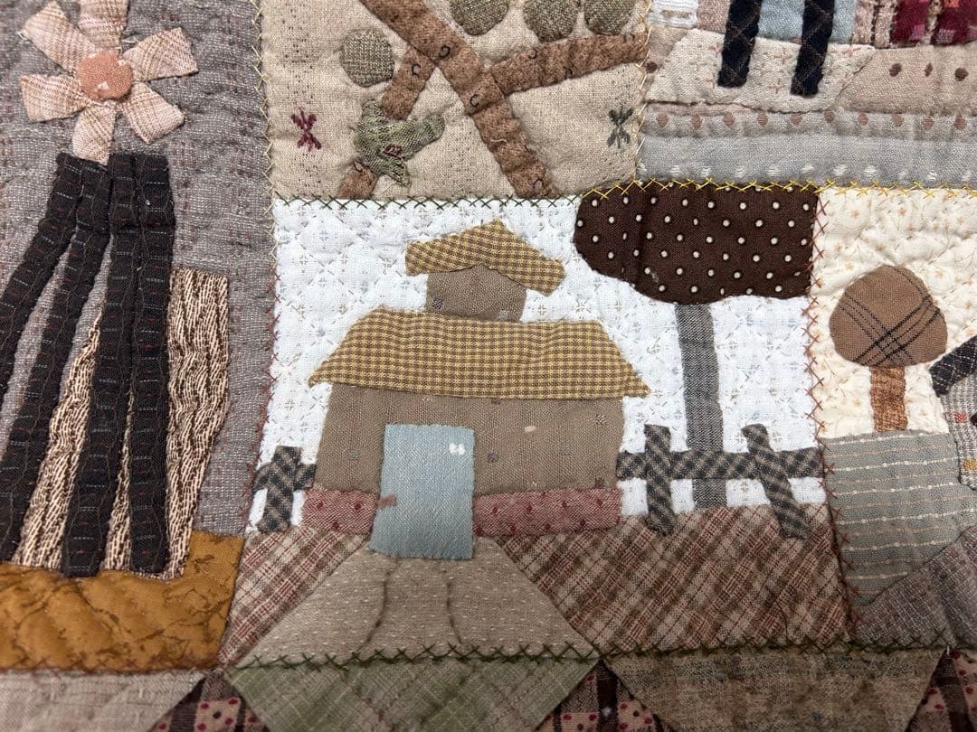 田舎風のタペストリー(^_^)パッチワーク＆ハンドメイド