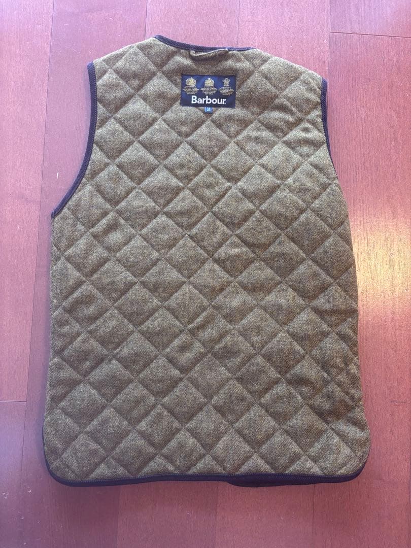 【美品】Barbour キルティングベスト 34