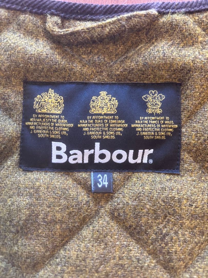 【美品】Barbour キルティングベスト 34
