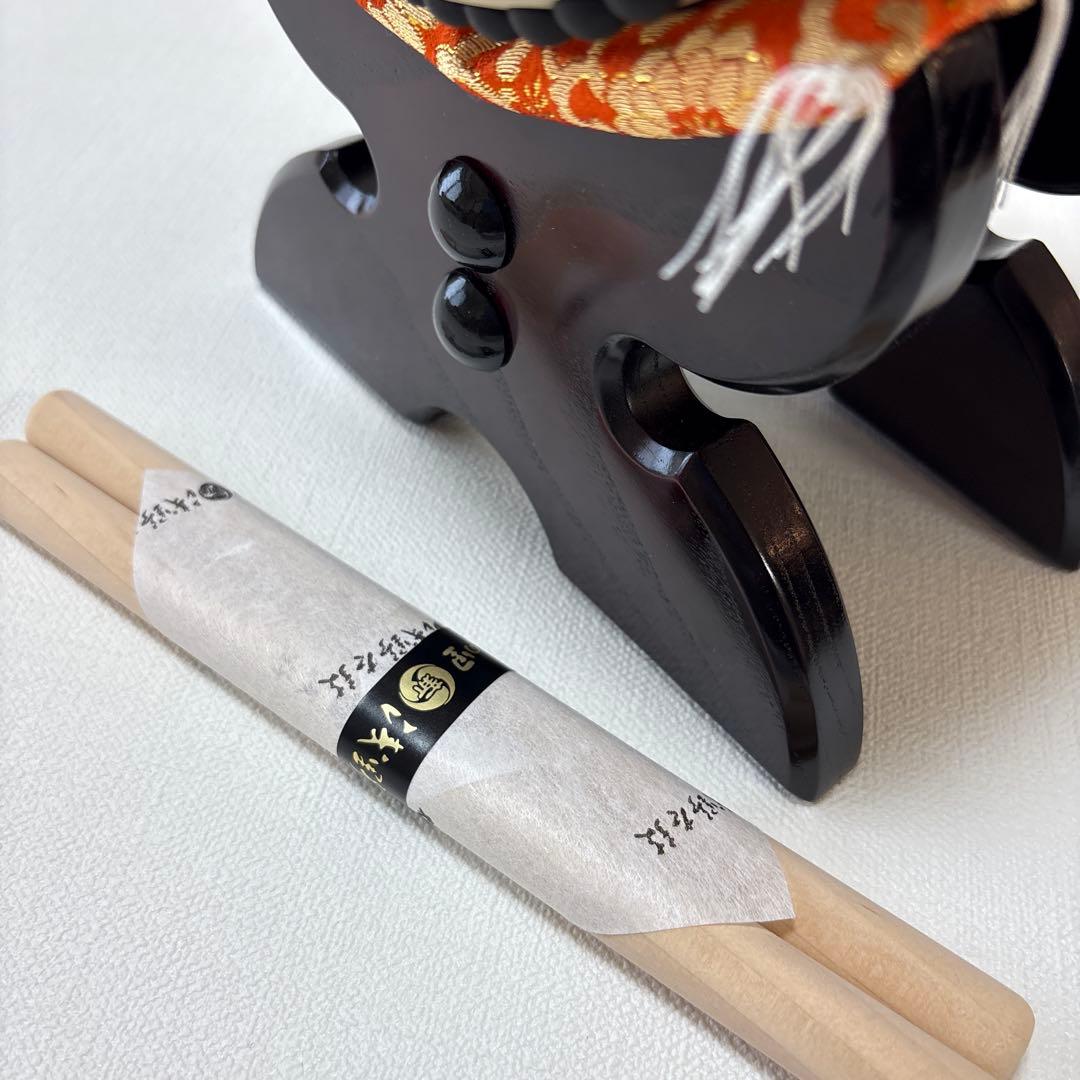 ミニ和太鼓　バチ　本格的太鼓　太鼓　台セット　記念品　装飾品