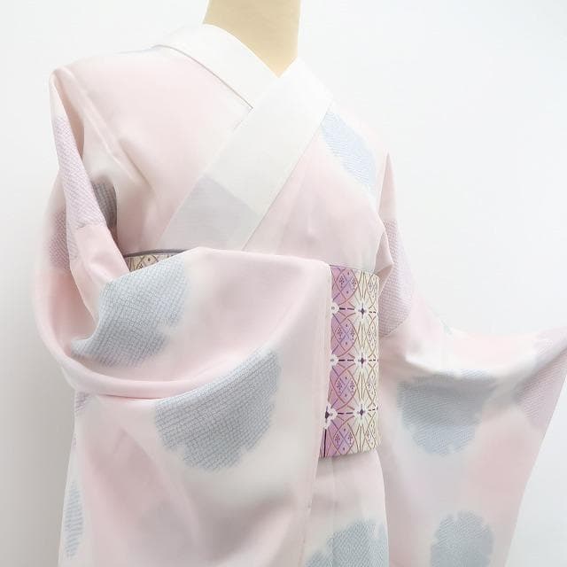 すももひめ 新品 BANKAN 雪輪 着物 仕付け糸付 長襦袢 5636