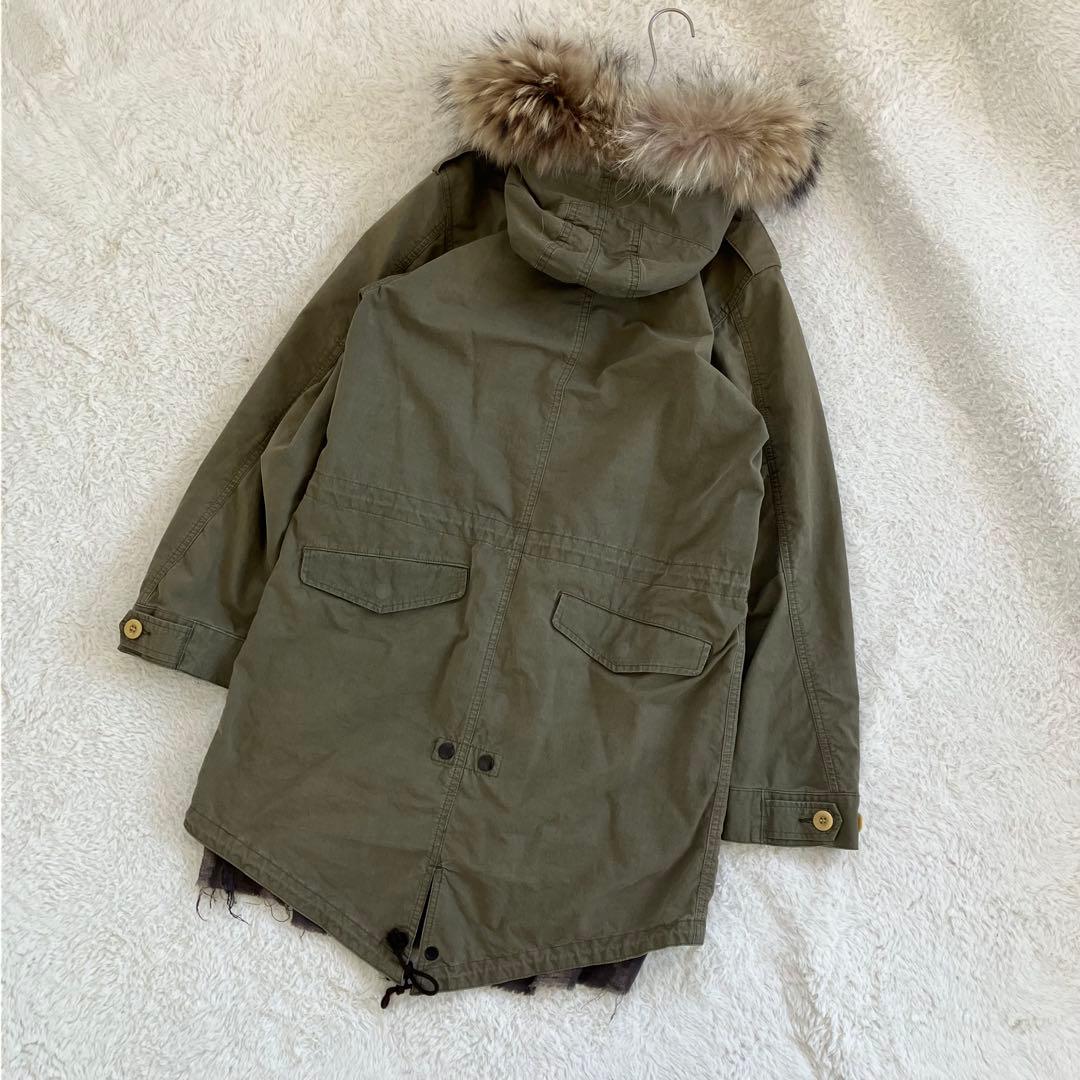 完売品 SASQUATCHfabrix. 裏地ブリーチ加工 モッズコート