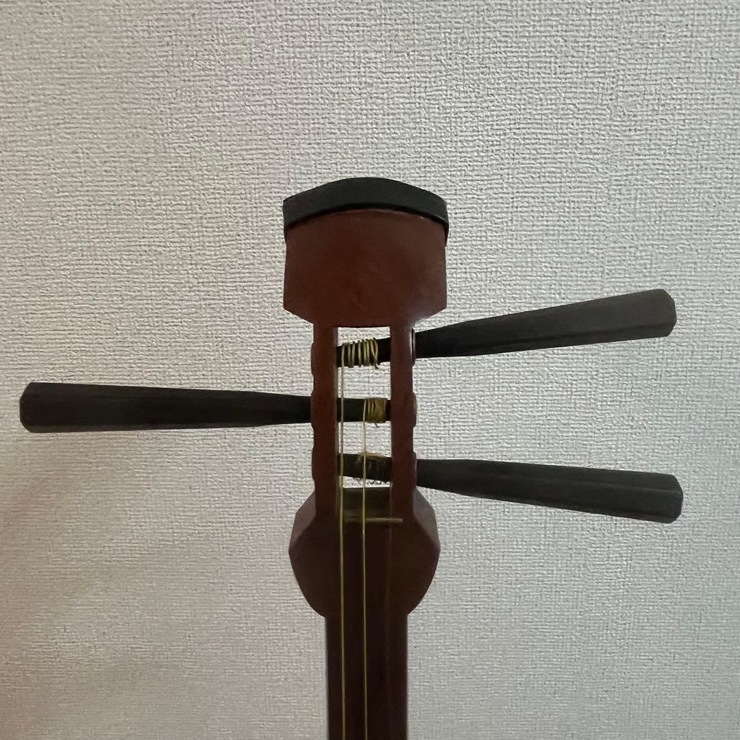 ✨【高級】三味線 中棹 紅木 丸打ち胴 ✨