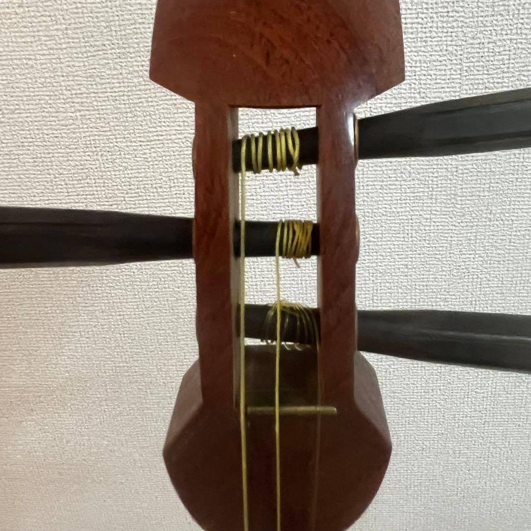 ✨【高級】三味線 中棹 紅木 丸打ち胴 ✨