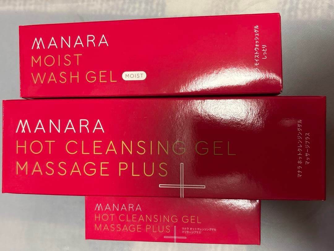 マナラホットクレンジングゲル200g+30g&モイストウォッシュゲルしっとり