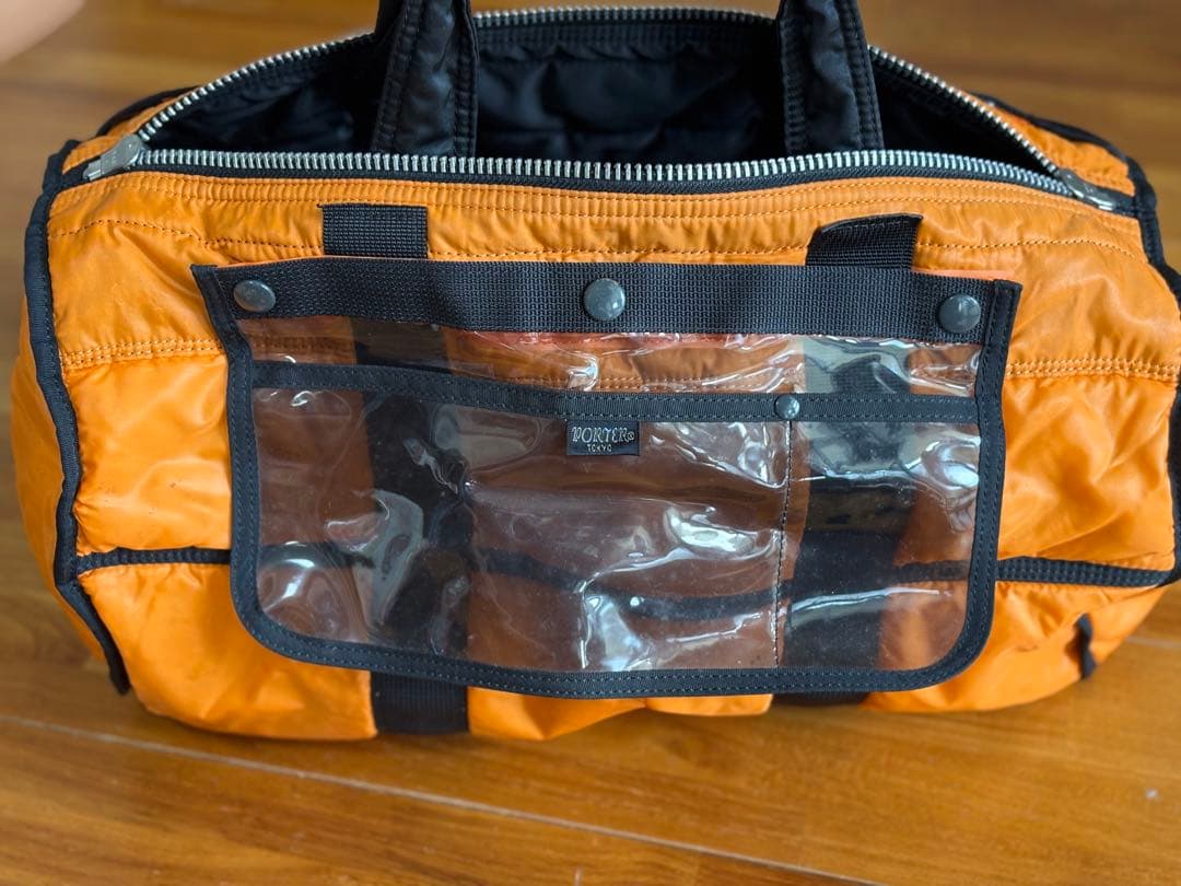 PORTER ドラムボストンバッグ 黒