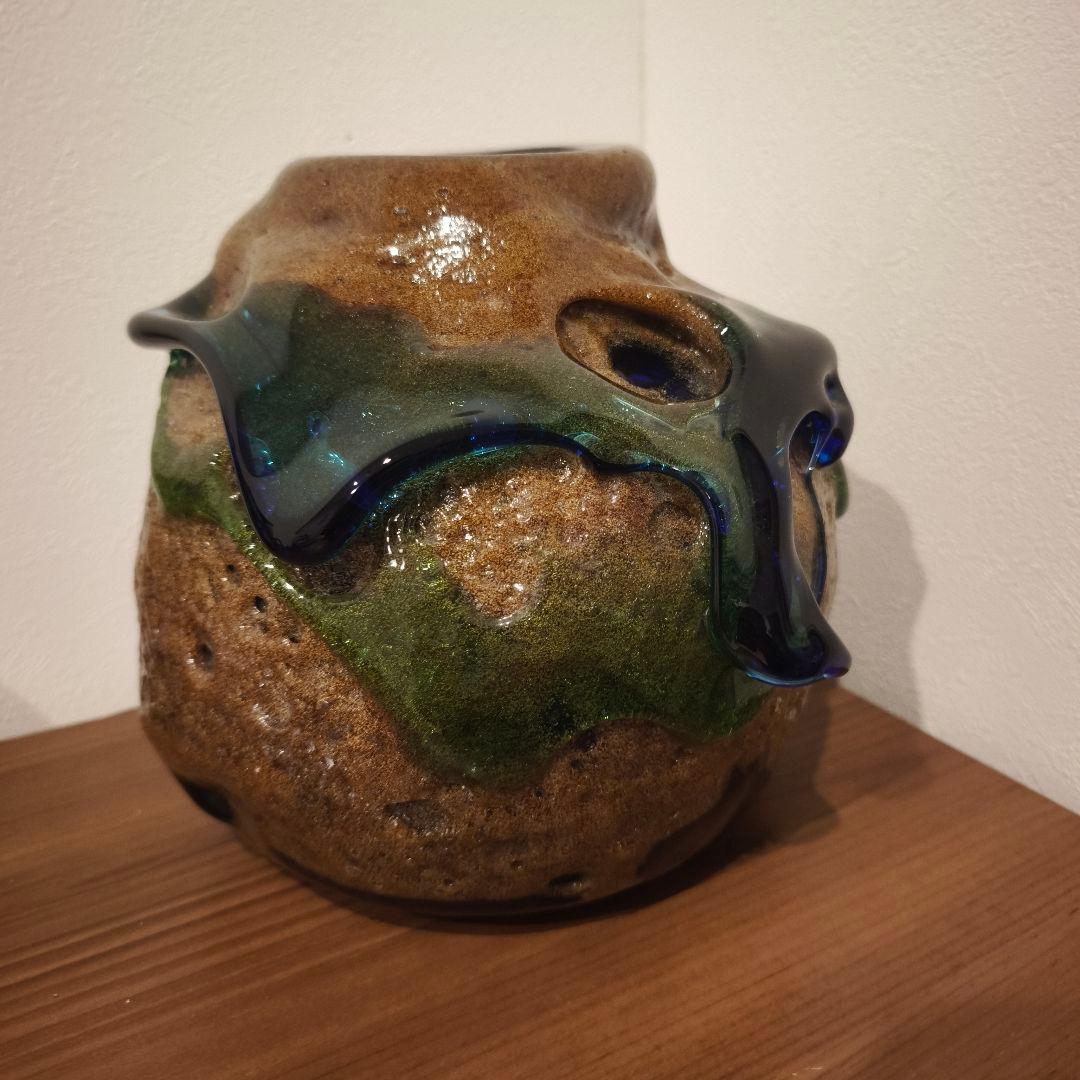 値下げ対応専用品　現代の名工　稲嶺盛吉　琉球ガラス 花瓶