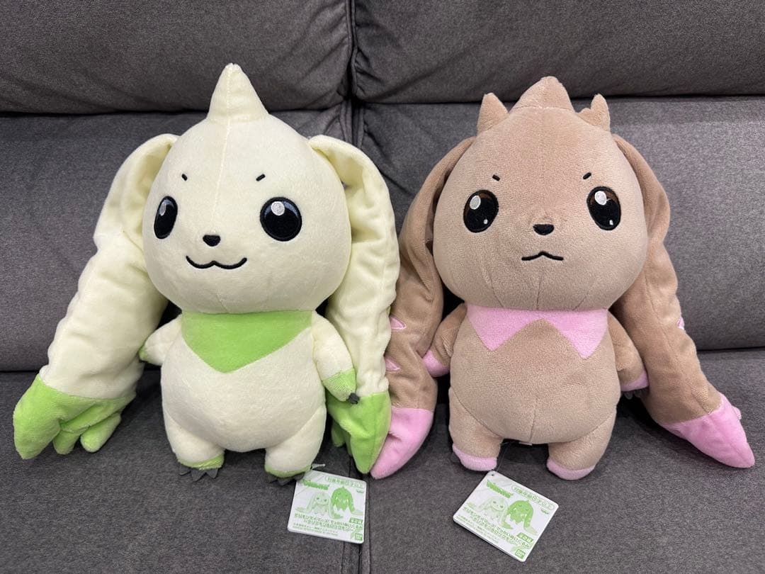 デジモンテイマーズ　でっかいぬいぐるみ　テリアモン&ロップモンセット