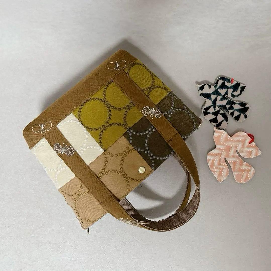 ハンドメイド　ミナペルホネン　dop tambourineピーストート⑅︎◡̈︎*