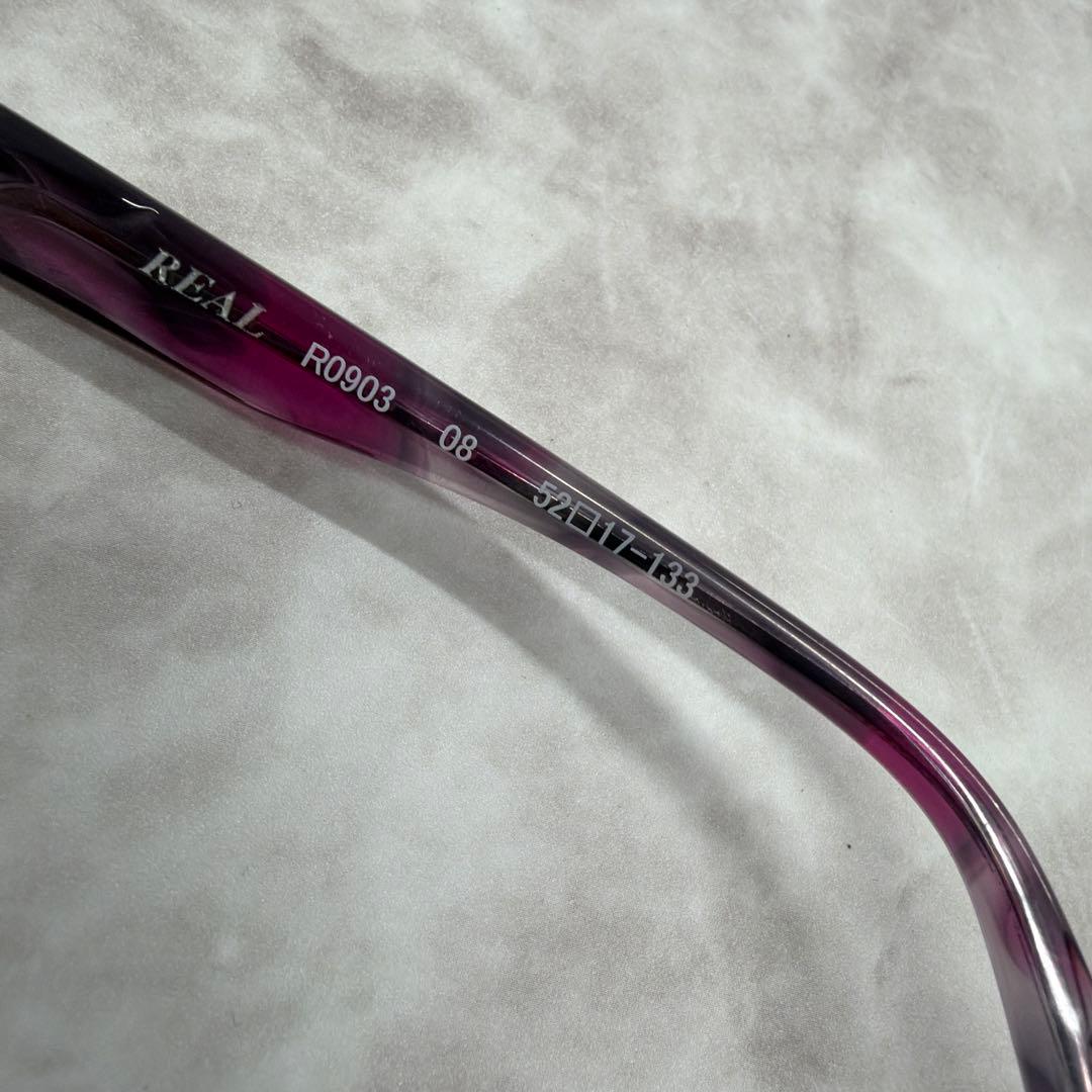 希少 三工光学 ハーフリムメガネ 度付き眼鏡 REAL R0903 ヴィンテージ