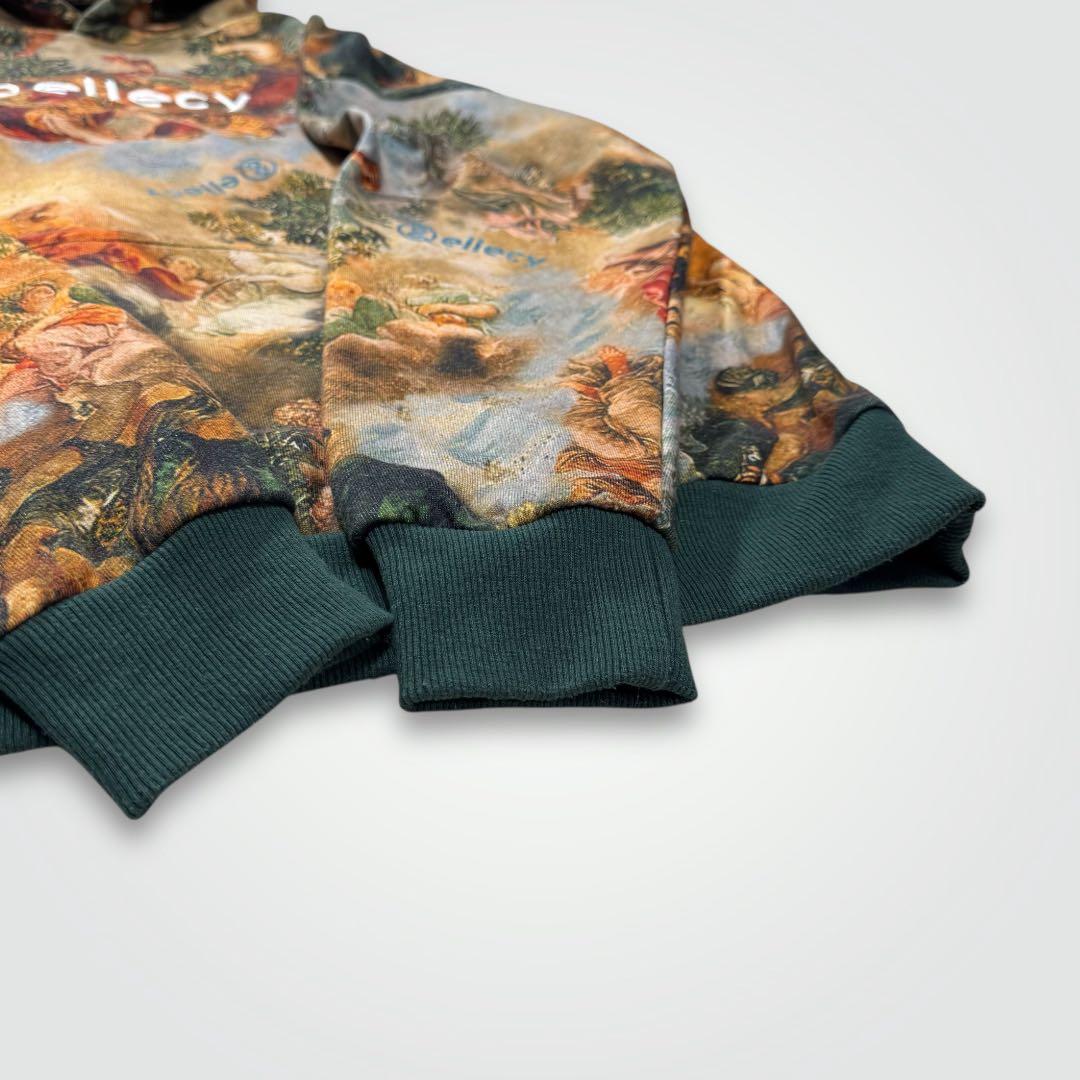 1674◆希少 &ellecyアンドエルシーテンカイパーカー天界パーカー 総柄