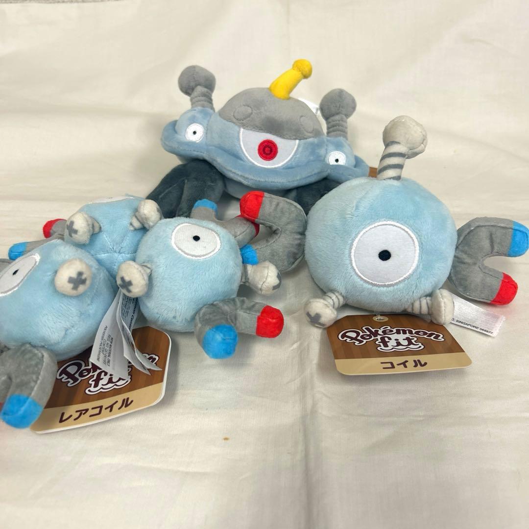 未使用品！　コイル　レアコイル　ジバコイル　進化3体　ポケモンfit 旧タグ付