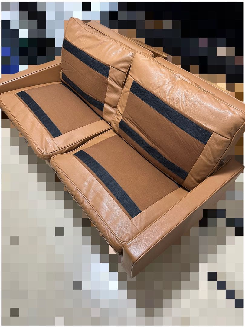 ポールケアホルム PK31 ダブルソファ 本革 リプロダクト　キャメル