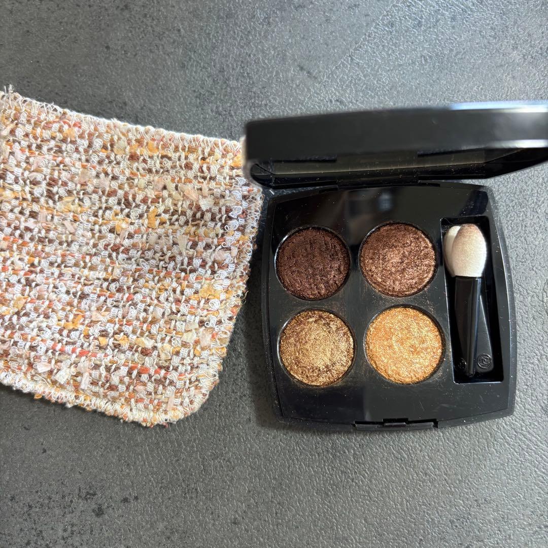 シャネルレキャトルオンブルツイード01ツイードキュイヴレ