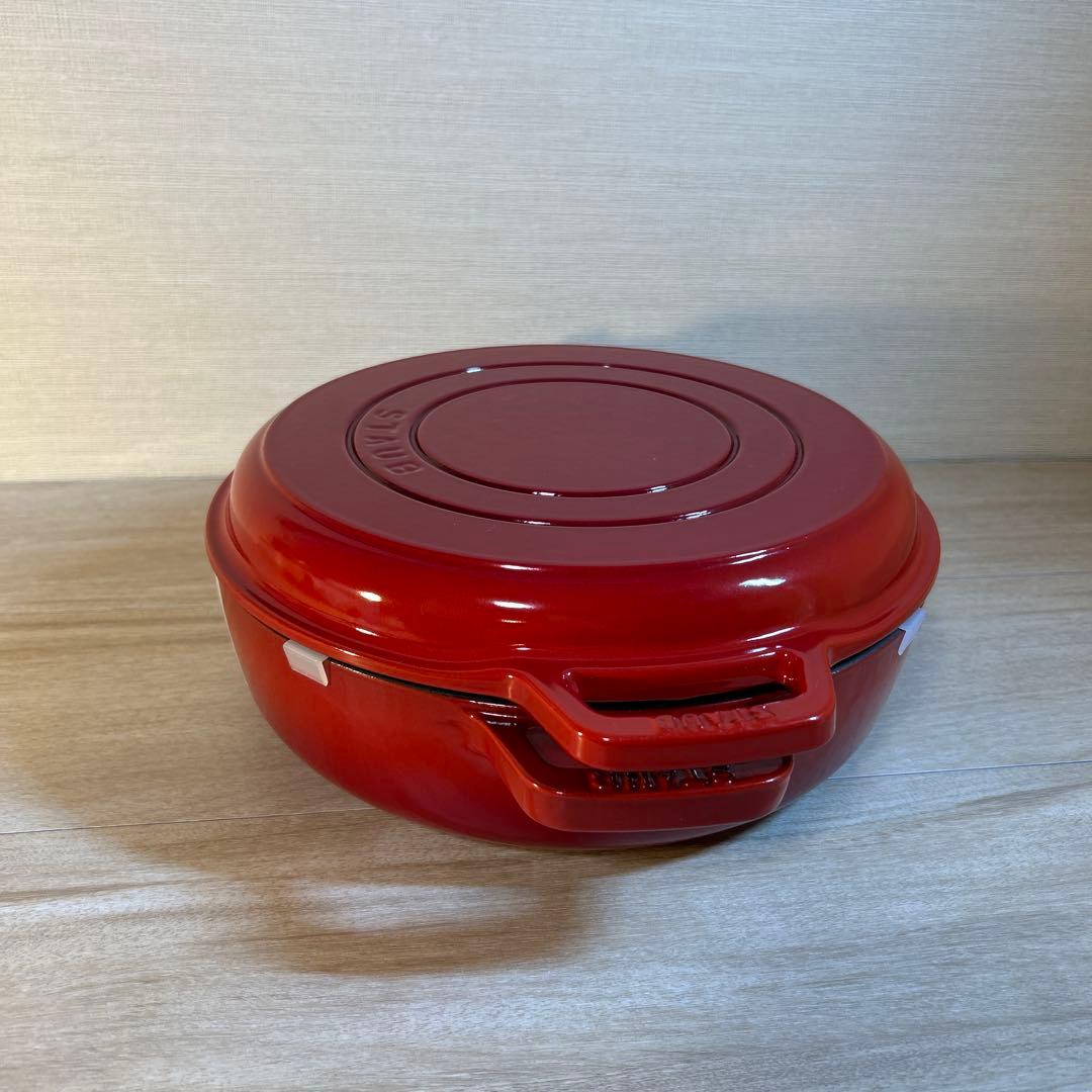 STAUB ストウブ　スキヤキ　グリルパン　26cm チェリー　鍋　両手鍋