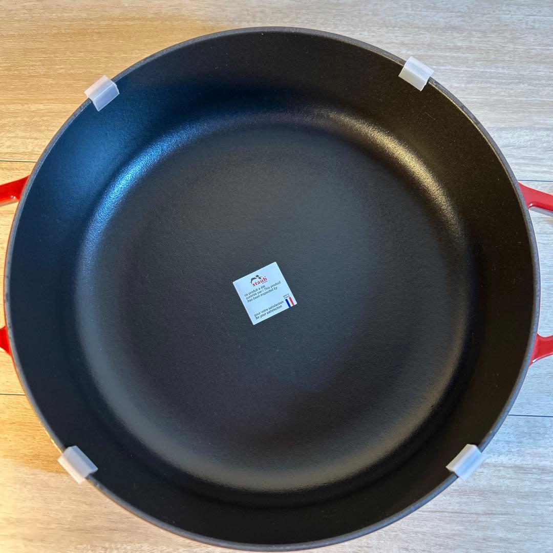 STAUB ストウブ　スキヤキ　グリルパン　26cm チェリー　鍋　両手鍋