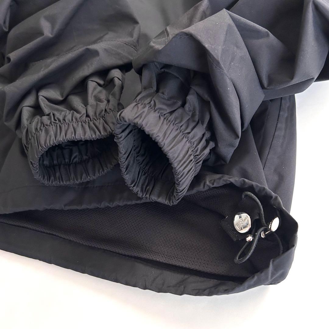 ラルフローレンゴルフ 2wayマウンテンパーカー 黒 ブラック フード収納 L