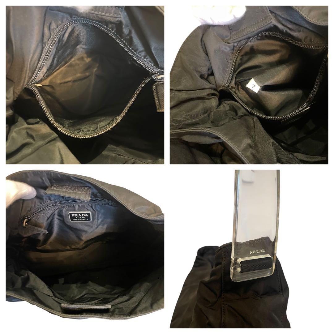 PRADA ナイロン ハンドバッグ クリアハンドル