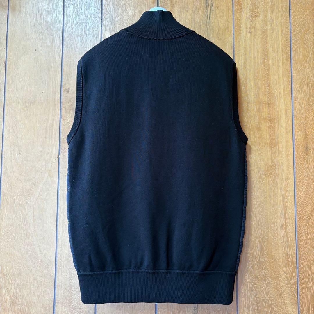【美品】MONCLER モンクレール ニット切替ダウンジップアップベスト