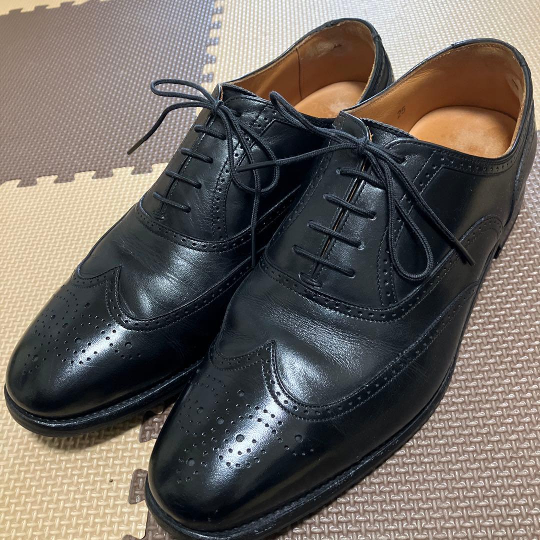 スコッチグレインウィングチップ ブラック