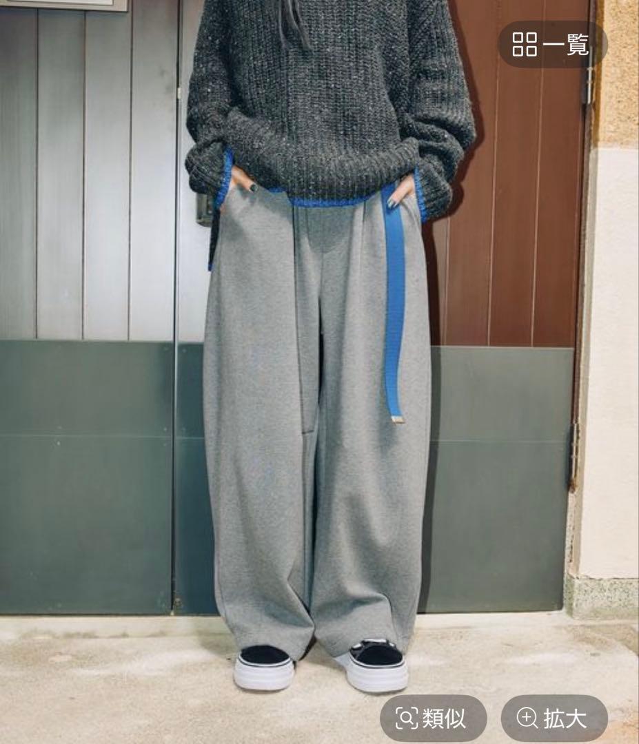 MODENORMCORE　モードノーム　裏起毛3Dカーブパンツ　グレー