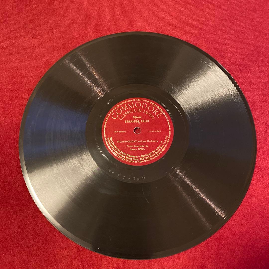 美盤 Billie Holiday Strange Fruit SPレコード