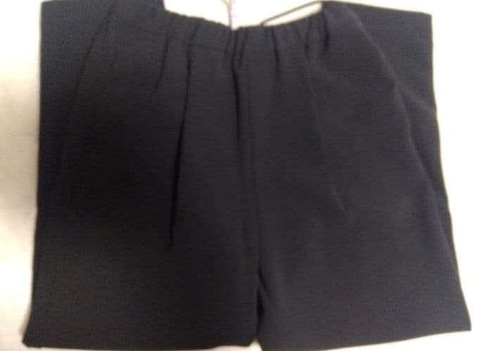 トラバイユ マニュアル ダブルクロス 1タック ストレートパンツ　ブラック　M