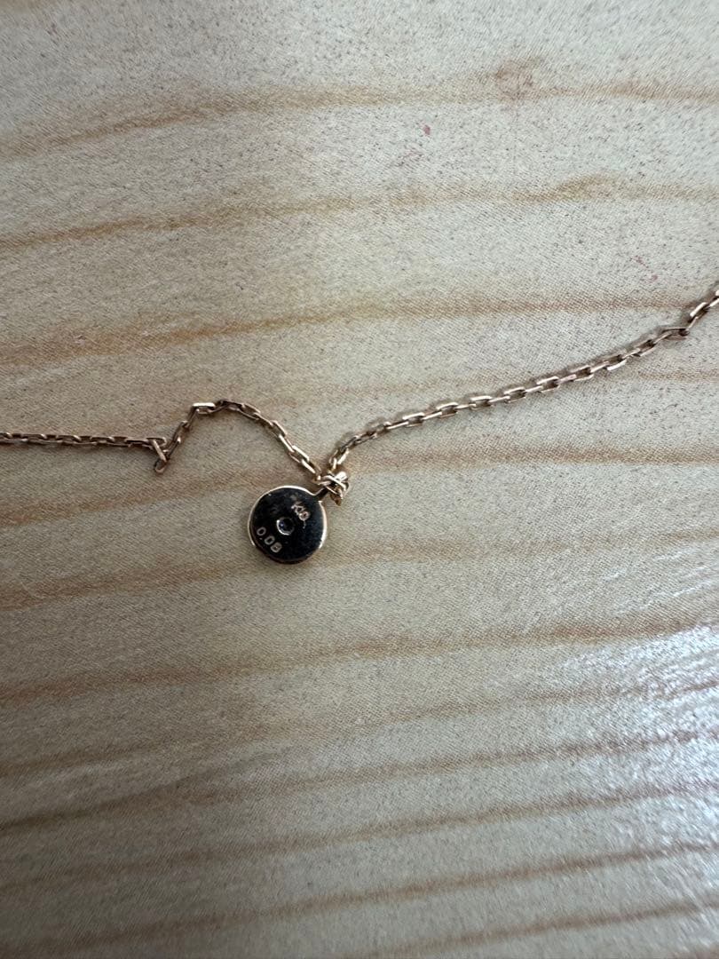 りー　K10ダイヤモンドネックレス　箱無し