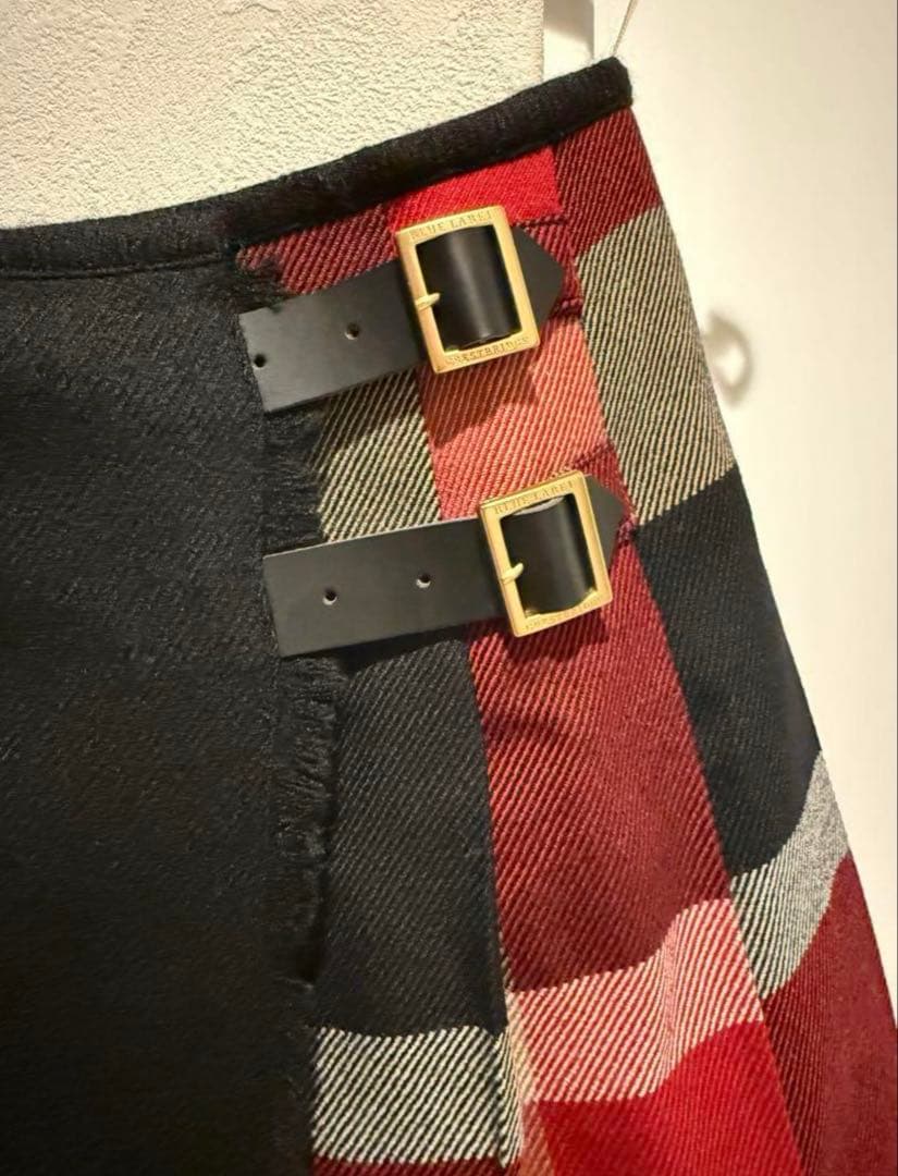 Burberry Bluelabel スカート チェック プリーツ 36