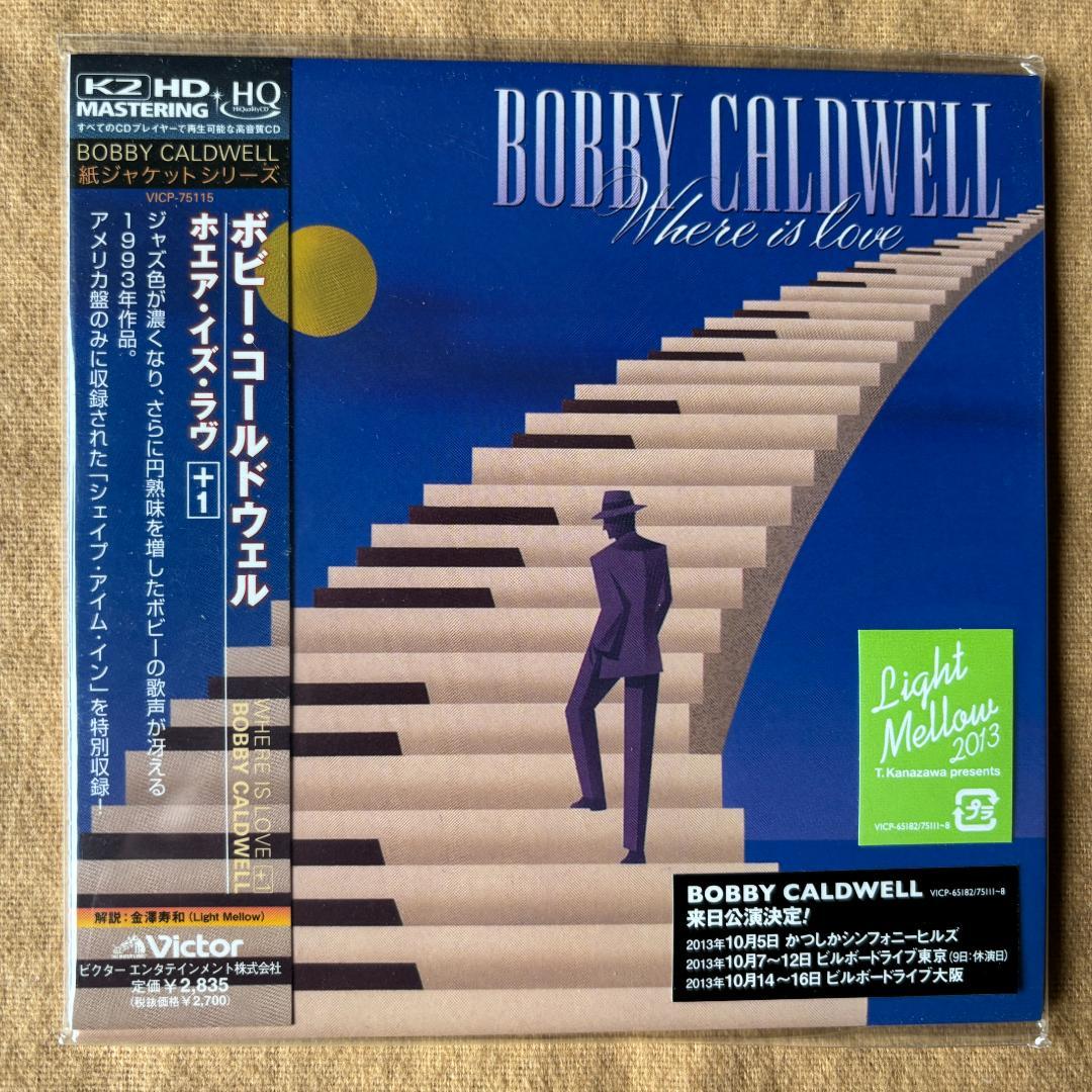 (紙ジャケ・新品見本盤) ボビー・コールドウェル 『ホエア・イズ・ラヴ＋1』