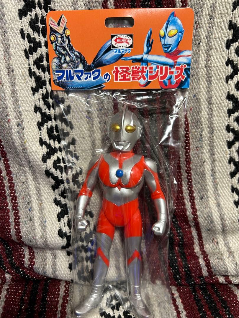 ブルマァクの怪獣シリーズ★ウルトラマン50（シルバー）ソフビ 初代 マーミット