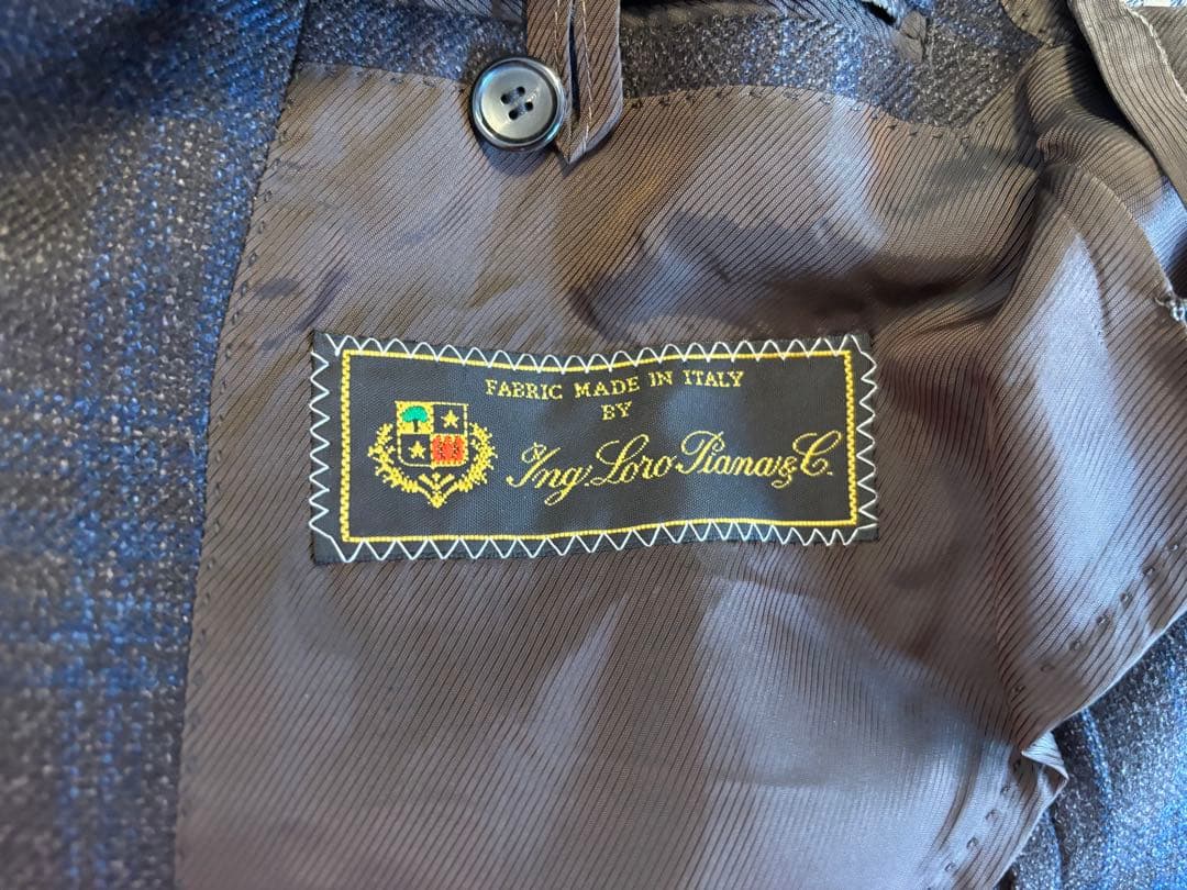 EDIFICE ロロピアーナ カシミヤ&シルク　テーラードジャケット 48