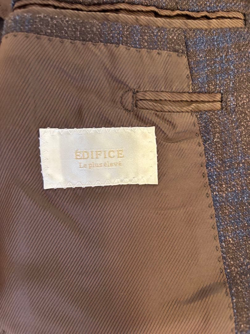 EDIFICE ロロピアーナ カシミヤ&シルク　テーラードジャケット 48