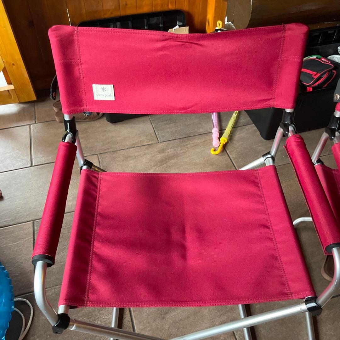 スノーピークFDチェアワイドレッド2脚セット  peak　送料込み