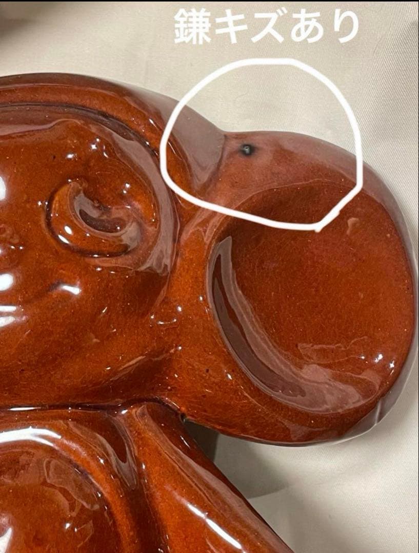 おまとめ2点。ソビエト　ヴィンテージ 大きなチェブラーシカの陶器　長期保存