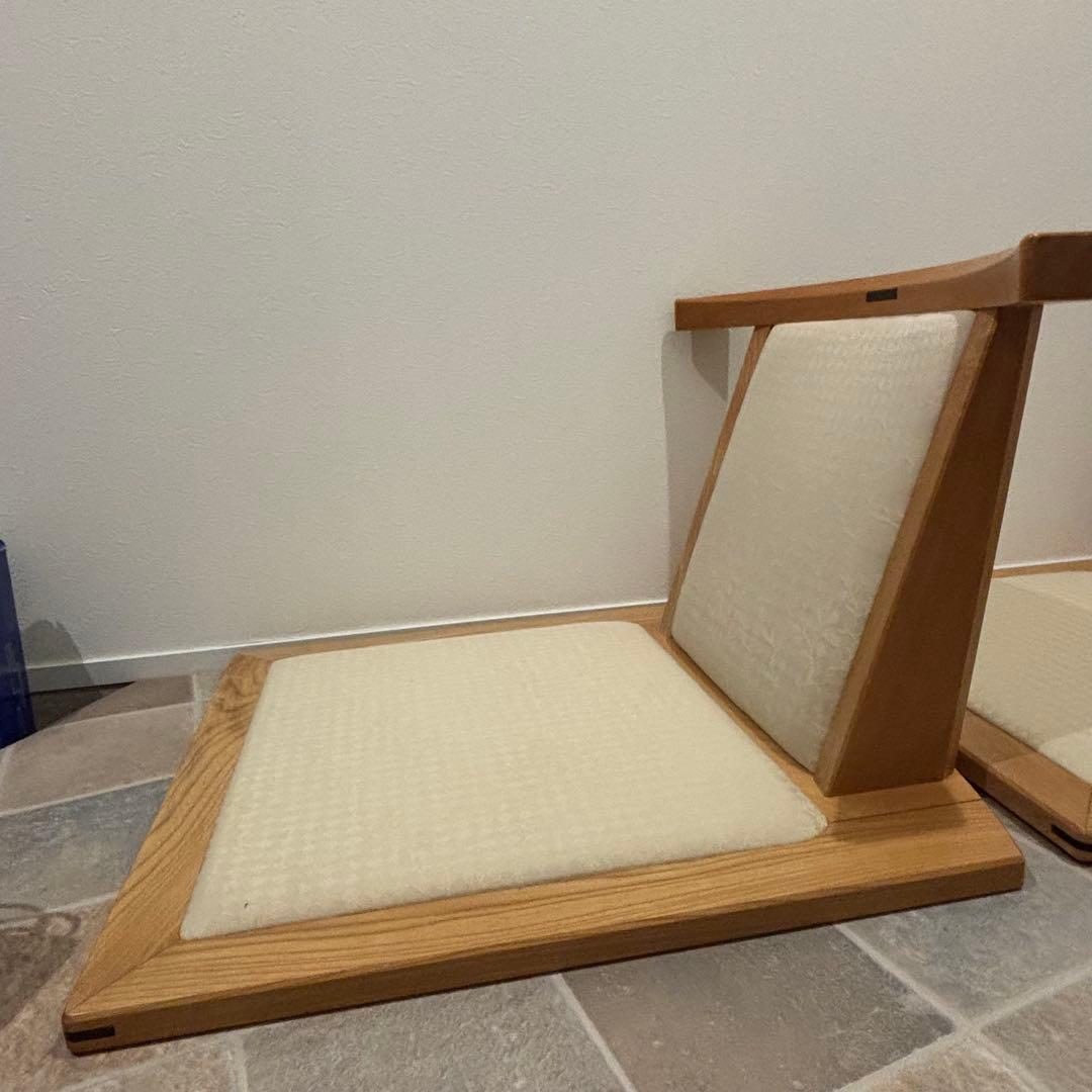 MORISHIGE 定価17万国内最高峰モリシゲ 水葉 和家具和室 座敷椅子2脚