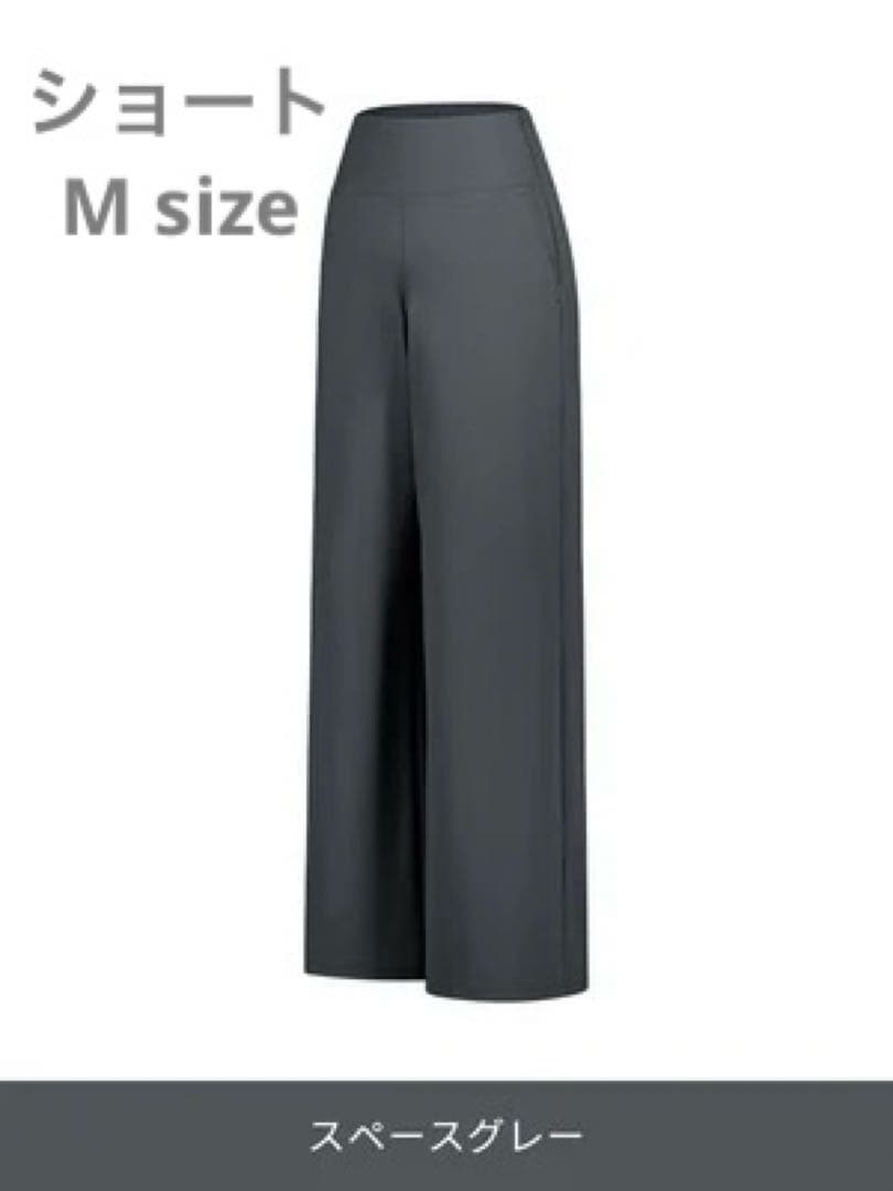 andar Airywin マキシワイドレギンス スペースグレーショートM