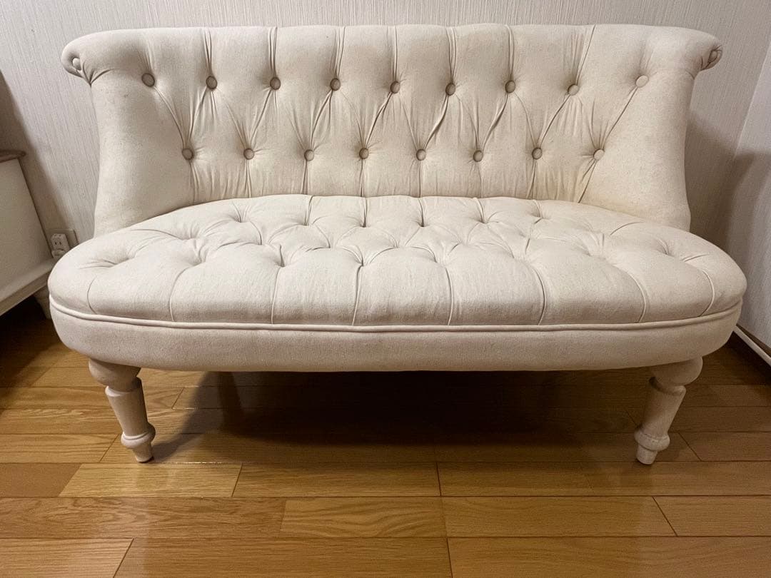 ラムズゲイト 2人がけソファ　リネンアイボリー