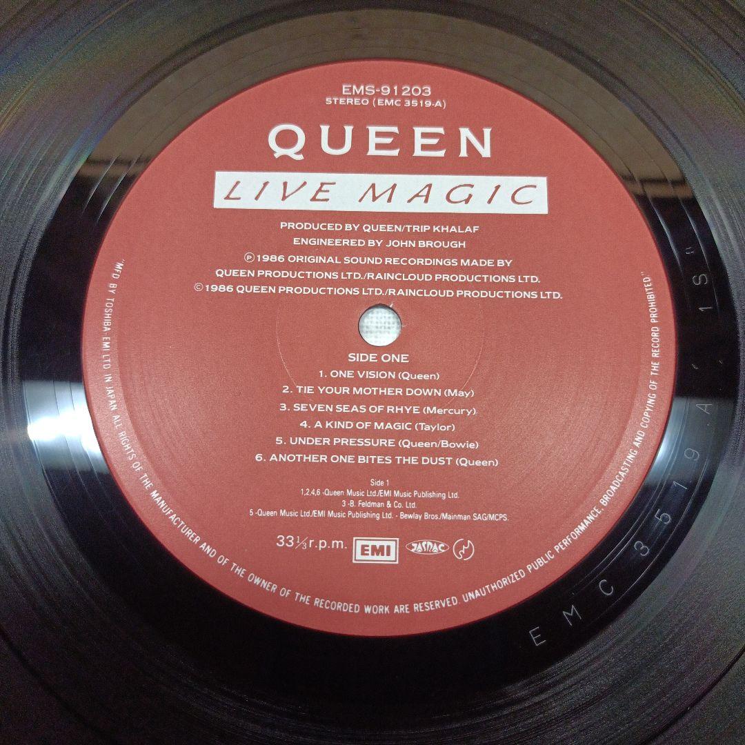 【極美品】レコード　QUEEN LIVE MAGIC