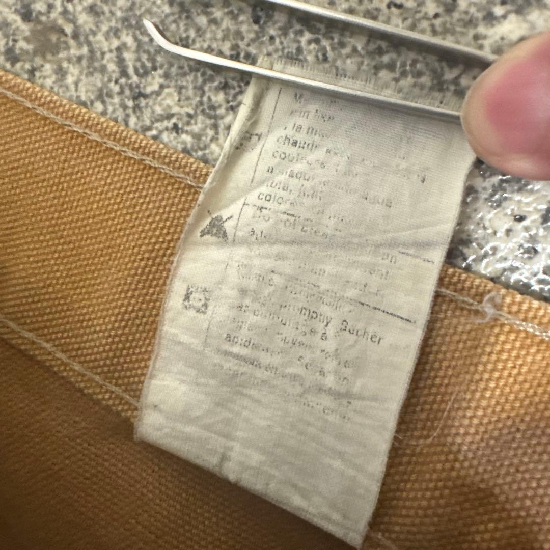 【USA製・W30】名作 カーハート B01 ダブルニー ダックパンツ ベージュ