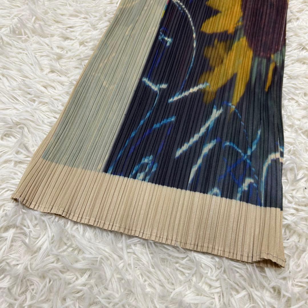 PLEATS PLEASE 97SS 荒木経惟 ひまわり 転写 ワンピース