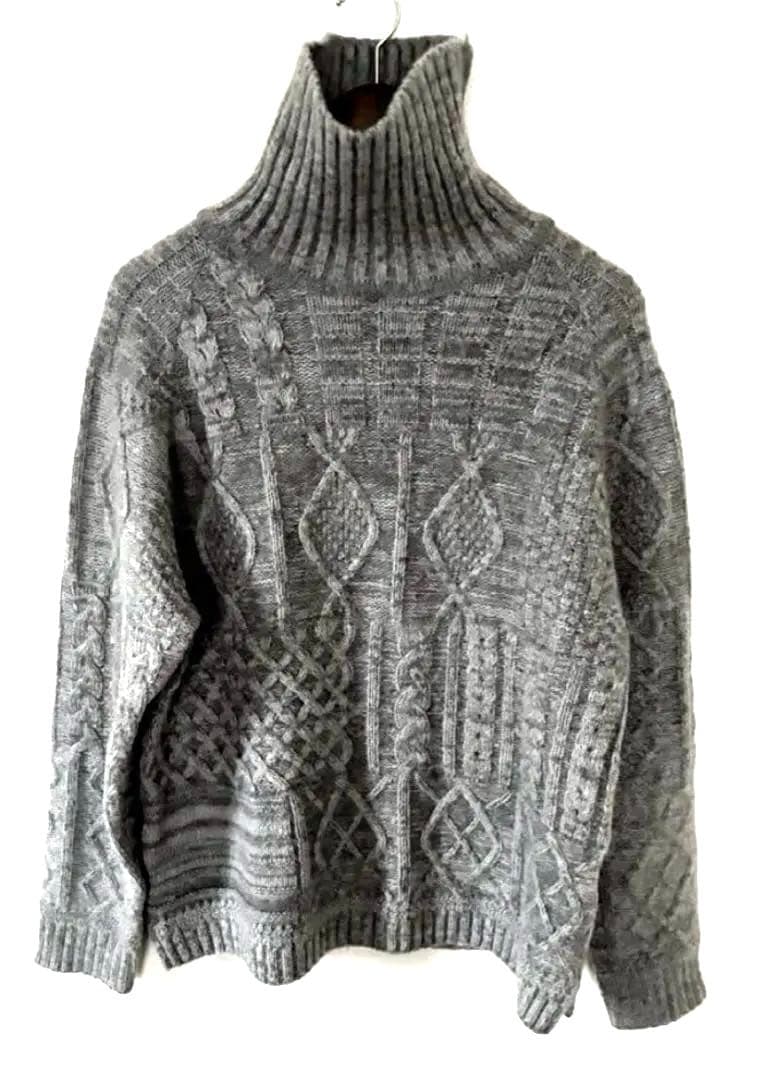 ロンハーマン別注bukhtタートルネックニット【ラム.モヘア.ウールミックス】L