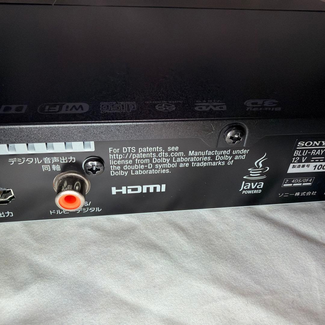 SONY 4K アップコンバート ブルーレイプレーヤー　BDP-S6500