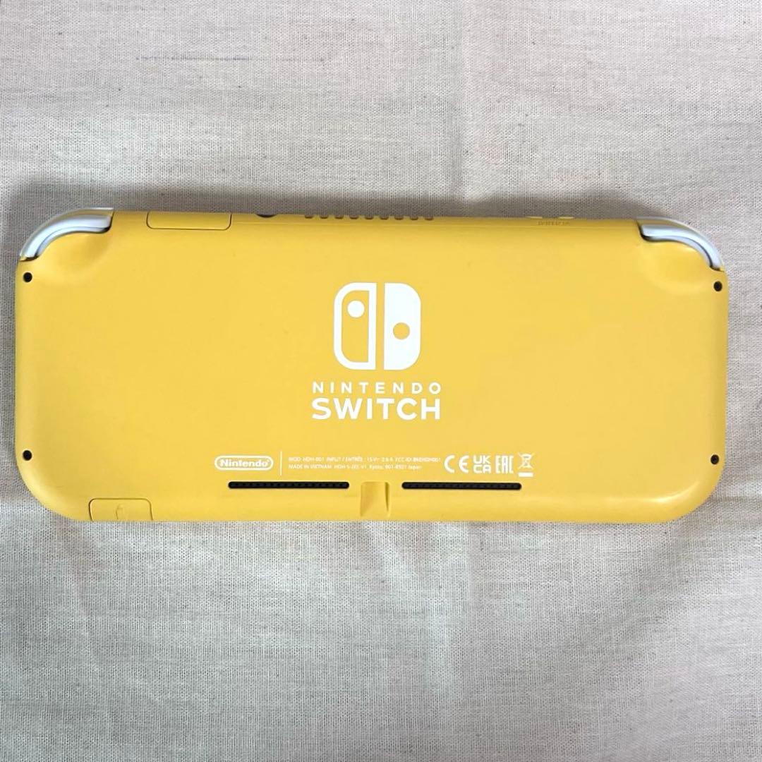 【美品・動作確認済み】Switchライト（イエロー）スティックカバー、イヤホン付