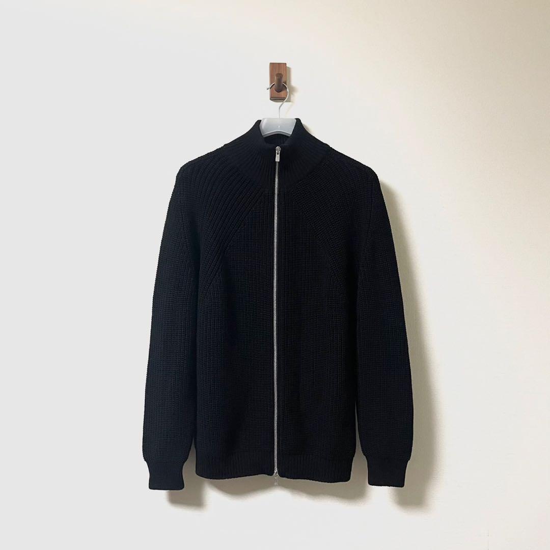 タグ付き未使用 23AW BATONER ドライバーズニット ウール ブラック