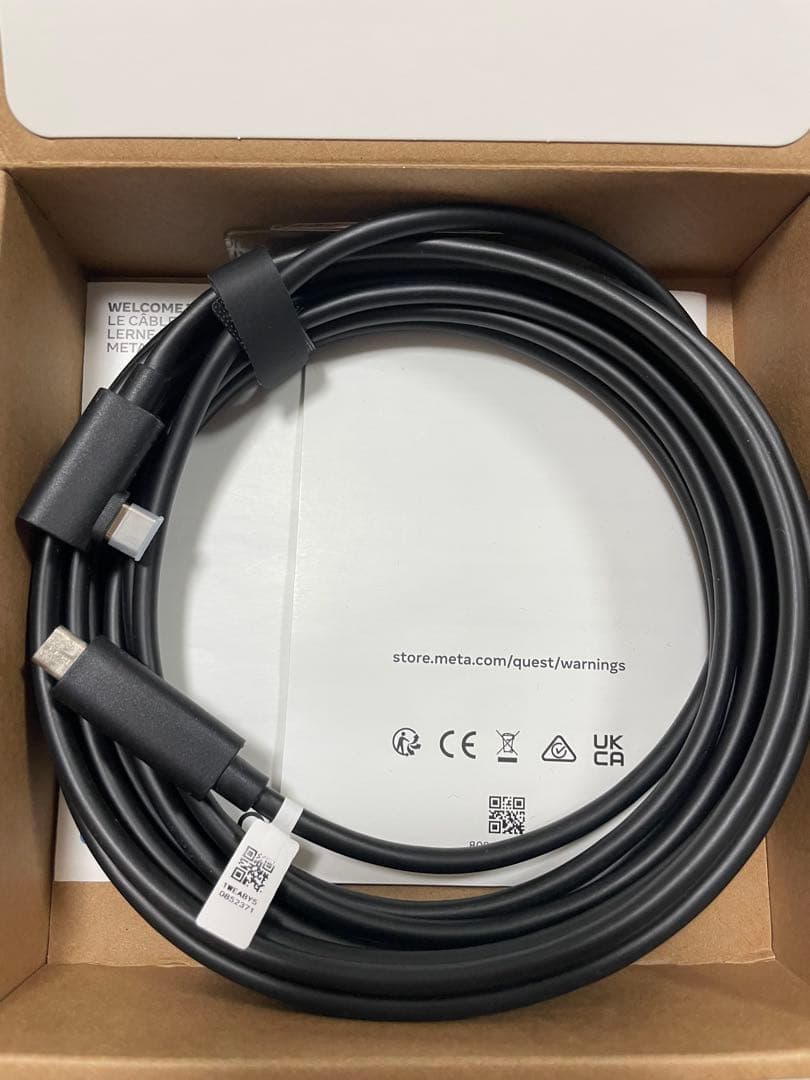  Quest 3 VRヘッドセット(512GB)+純正PC接続ケーブル